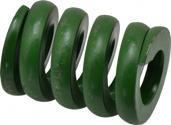 Associated Spring Raymond 106-708 Die Spring: 1-1/2" Hole Dia, 3/4" Rod Dia, 2" Free Length, Green Image