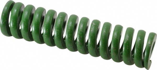 Associated Spring Raymond 106-724 Die Spring: 1-1/2" Hole Dia, 3/4" Rod Dia, 6" Free Length, Green Image