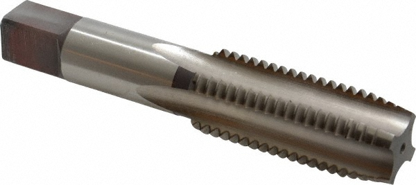 Hertel K008632AS Straight Flutes Tap: 1-8, UNC, 4 Flutes, Plug, 2B, High Speed Steel, Bright/Uncoated Image