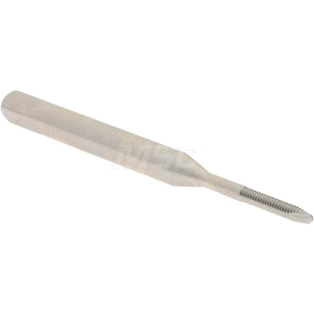 Hertel K099421AS Spiral Point Tap: #0-80, UNF, 2 Flutes, Plug, High Speed Steel, Bright Finish Image