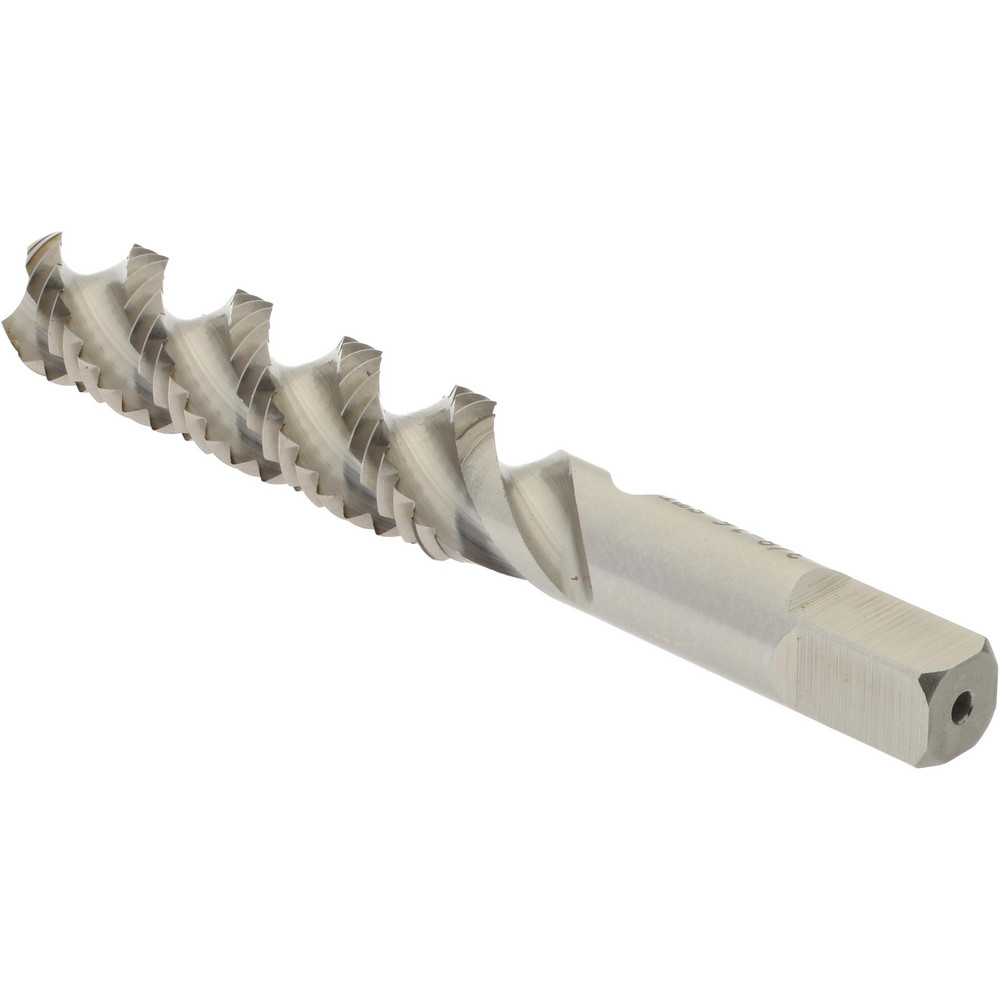 Hertel 3/816 UNC, 3 Flute, 52° Helix, Bottoming Chamfer, Bright Finish, High Speed Steel