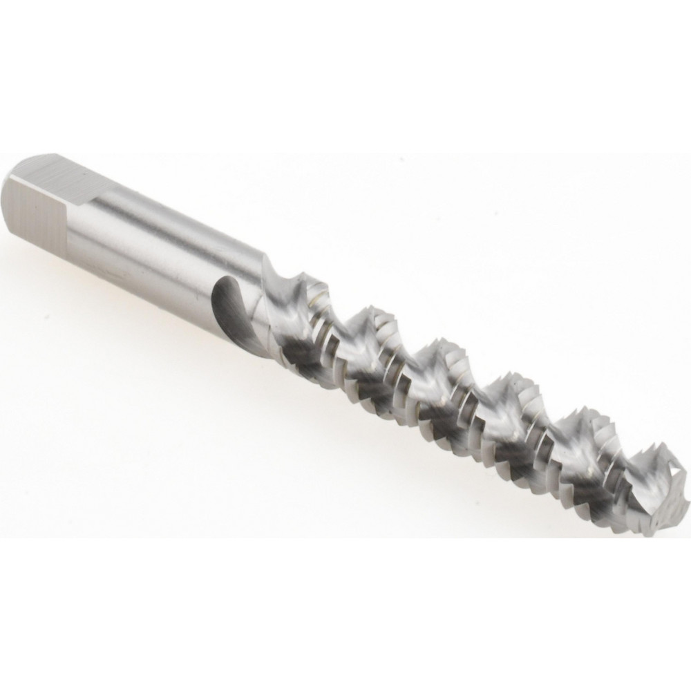 1/4-20 UNC, 3 Flute, 52° Helix, Bottoming Chamfer, Bright Finish, High Speed Steel Spiral Flute STI Tap