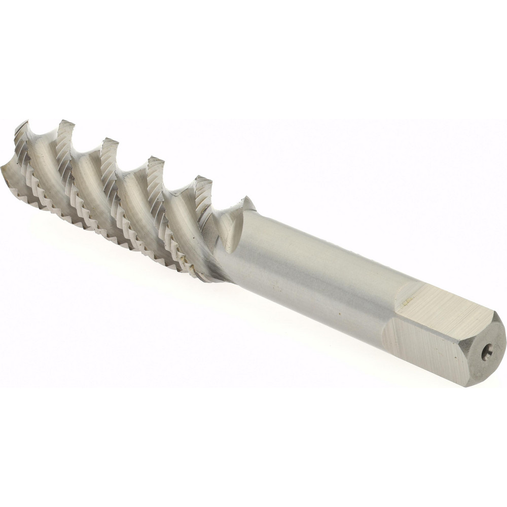 Hertel 1/220 UNF, 4 Flute, 52° Helix, Bottoming Chamfer, Bright Finish, High Speed Steel