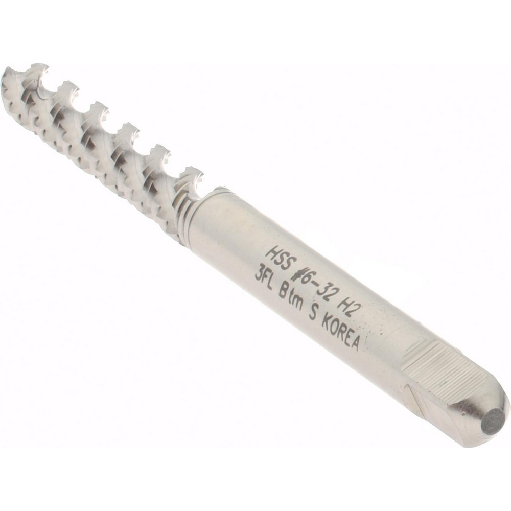 Hertel 632 UNC, 3 Flute, 52° Helix, Bottoming Chamfer, Bright Finish, High Speed Steel