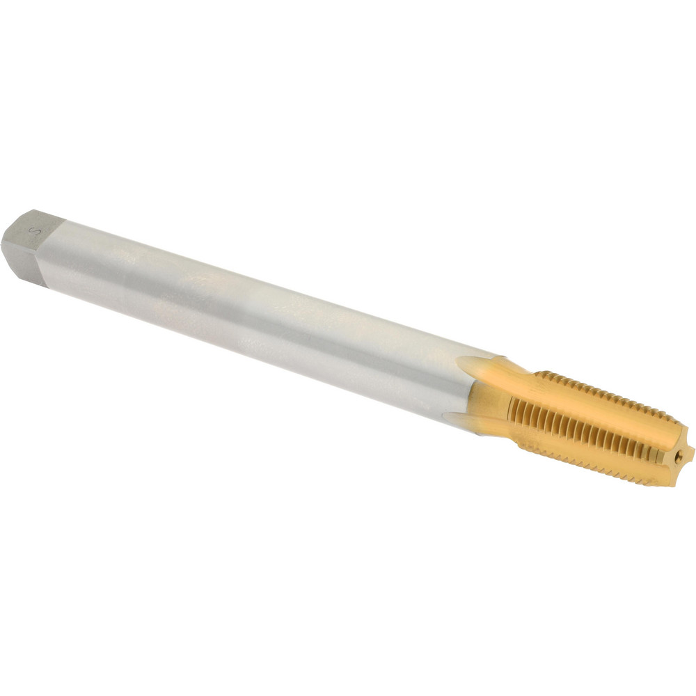 Extension Pipe Tap: 1/4-18 NPT, 4 Flutes, Plug Chamfer, High Speed Steel