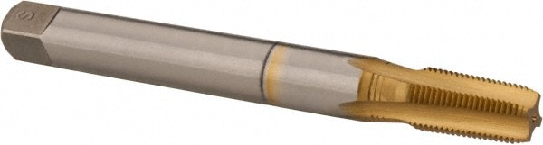 Hertel K015904AS25 Extension Pipe Tap: 1/8-27 NPTF, 4 Flutes, Plug Chamfer, High Speed Steel Image