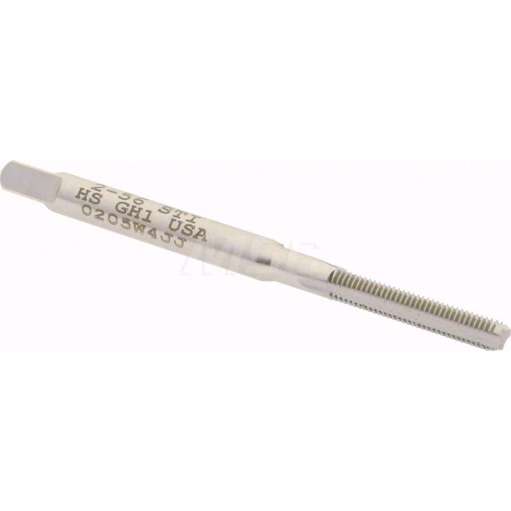 Hand STI Tap: #2-56 UNC, H1, 3 Flutes, Bottoming Chamfer