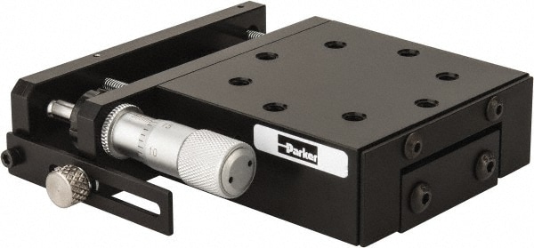 Parker 4552 62 Lb. Capacity, 10-32 Mount Hole, 1/2" Travel, Precision Ball Bearing Table with Side Drive Image