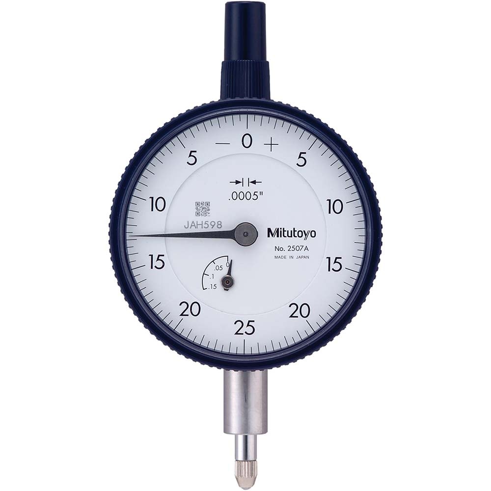 Mitutoyo 2507A Dial Drop Indicator: 0.125" Range, 0-25-0 Dial Reading, 0.0005" Graduation, 2-1/4" Dial Dia Image