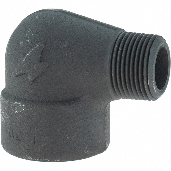 Black 90 ° Street Elbow: 1", Threaded