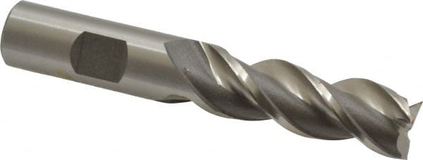 Cleveland C40082 Square End Mill: 5/8 Dia, 1-5/8 LOC, 5/8 Shank Dia, 3-7/8 OAL, 3 Flutes, Powdered Metal 