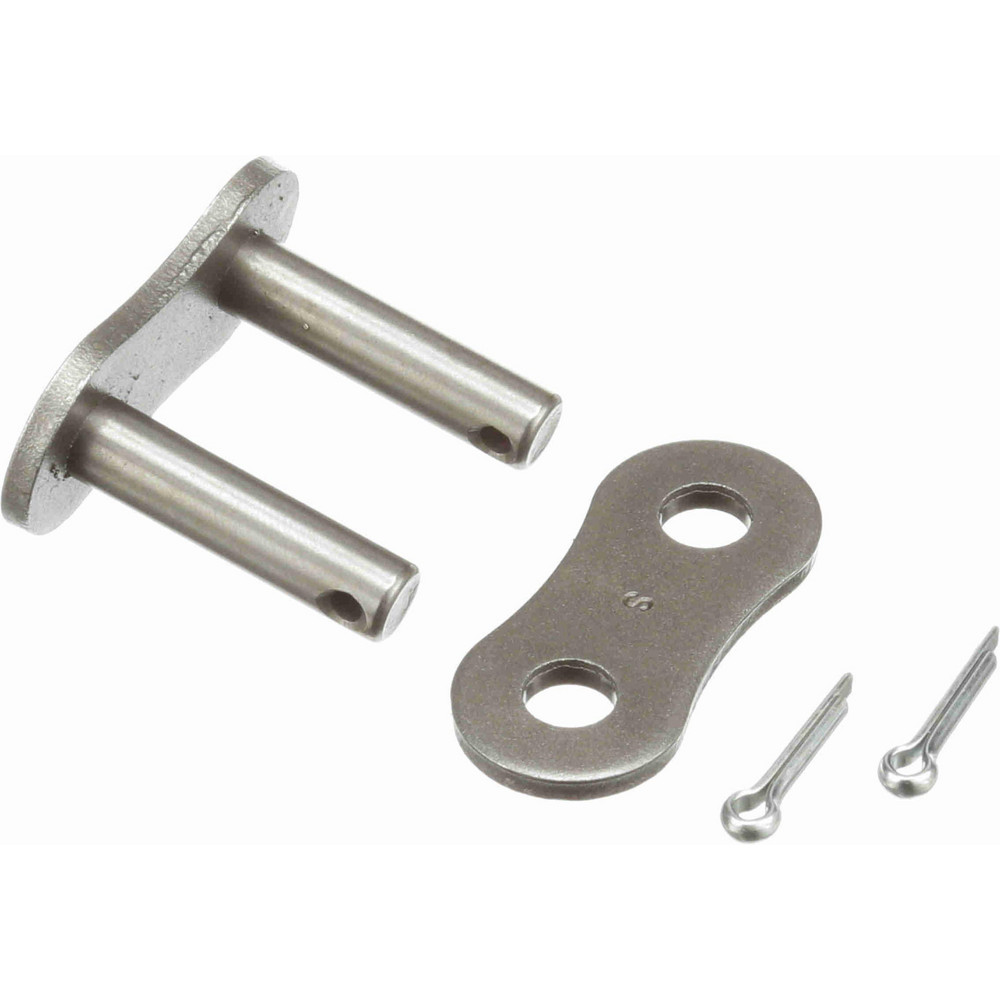 Roller Chain Link: for Standard Roller Chain, 80 Chain, 1" Pitch - Steel, Single Strand