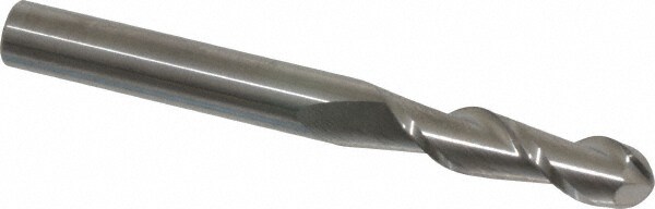 Accupro 12184220 Ball End Mill: 0.3125" Dia, 1.125" LOC, 2 Flute, Solid Carbide Image