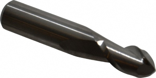 Accupro 12184151 Ball End Mill: 0.3438" Dia, 0.625" LOC, 2 Flute, Solid Carbide Image