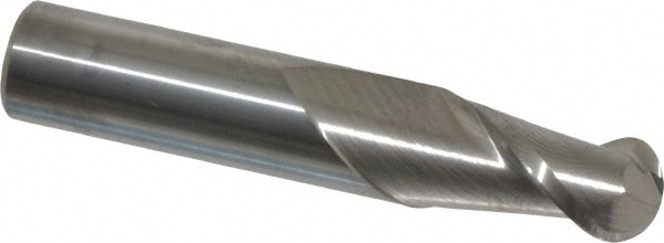 Accupro 12184154 Ball End Mill: 0.3594" Dia, 0.625" LOC, 2 Flute, Solid Carbide Image