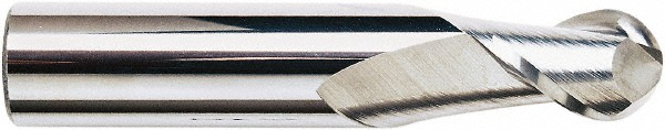 Accupro 12184058 Ball End Mill: 0.875" Dia, 1.75" LOC, 2 Flute, Solid Carbide Image