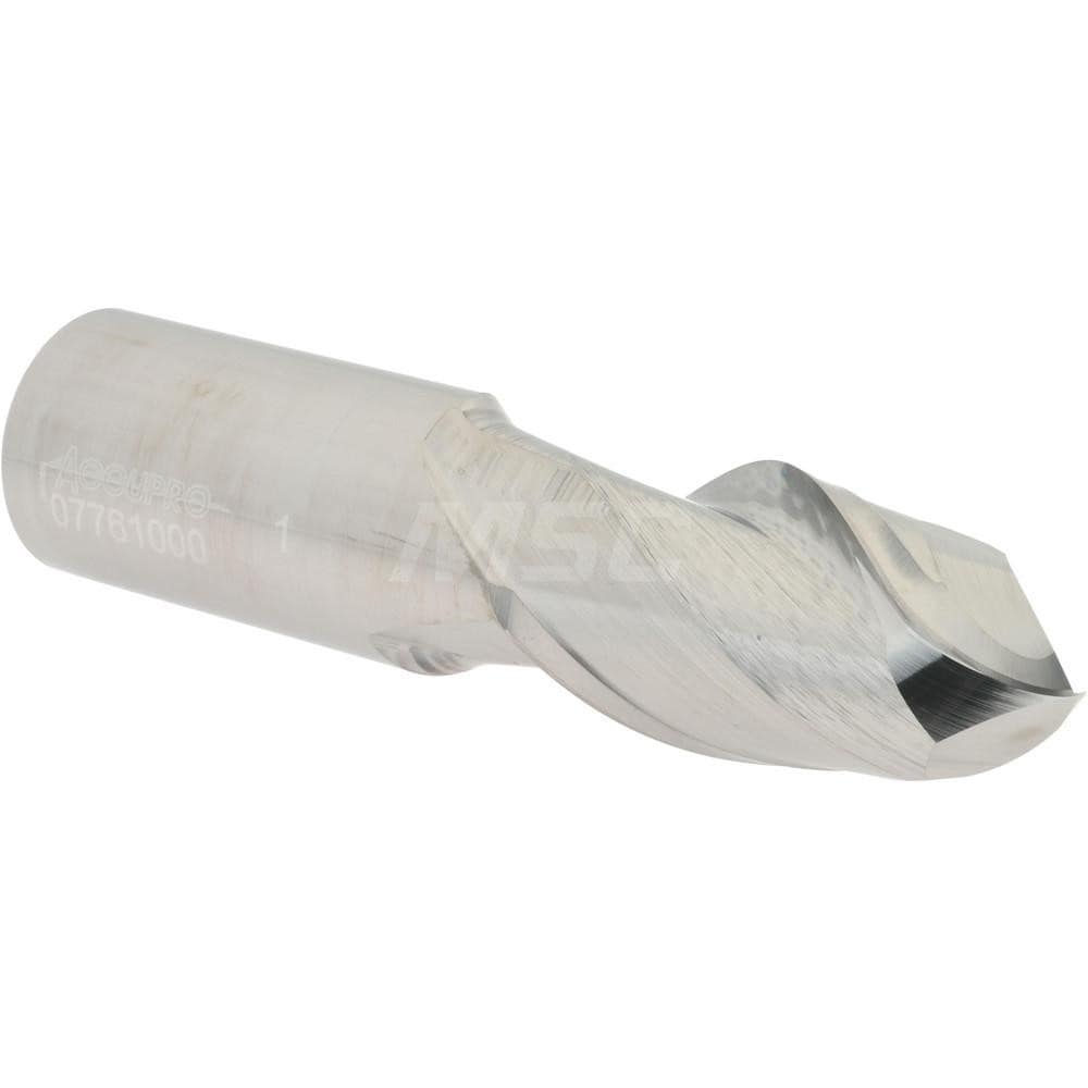 Ball End Mill: 1" Dia, 1.75" LOC, 2 Flute, Solid Carbide