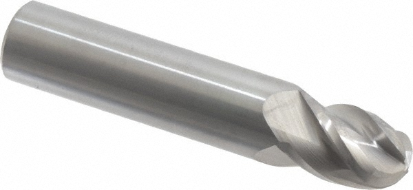 Accupro 12184835 Ball End Mill: 0.4688" Dia, 0.625" LOC, 4 Flute, Solid Carbide Image