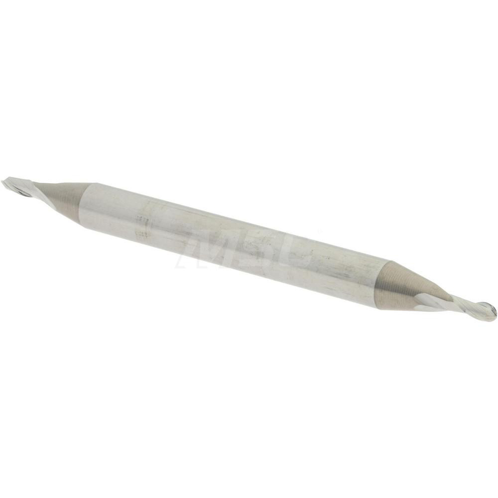 Accupro 12185271 Ball End Mill: 0.0469" Dia, 0.0938" LOC, 2 Flute, Solid Carbide Image