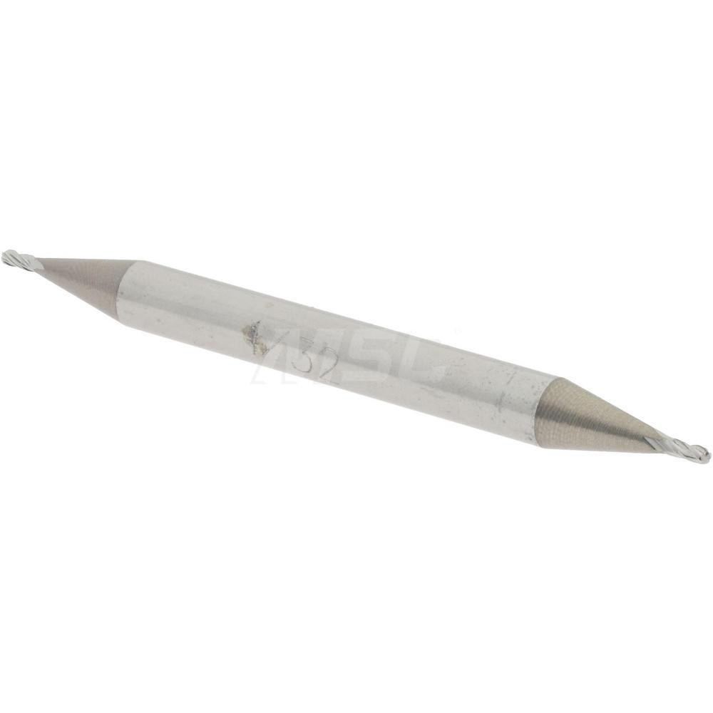 Accupro 12185325 Ball End Mill: 0.0313" Dia, 0.0625" LOC, 4 Flute, Solid Carbide Image