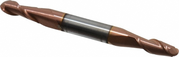 Accupro 12177728 Ball End Mill: 0.2031" Dia, 0.5" LOC, 2 Flute, Solid Carbide Image