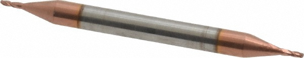 Accupro 12185326 Ball End Mill: 0.0313" Dia, 0.0625" LOC, 4 Flute, Solid Carbide Image