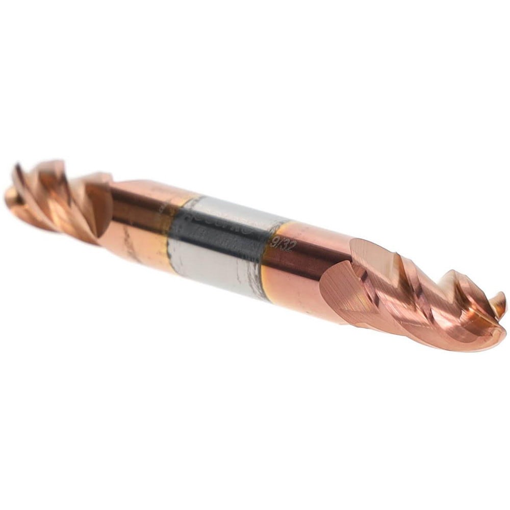 Ball End Mill: 0.2813" Dia, 0.5" LOC, 4 Flute, Solid Carbide