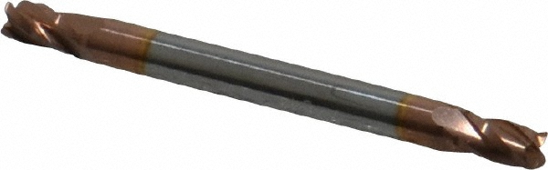 Accupro 12185201 Square End Mill: 7/64 Dia, 3/16 LOC, 1/8 Shank Dia, 1-1/2 OAL, 4 Flutes, Solid Carbide Image