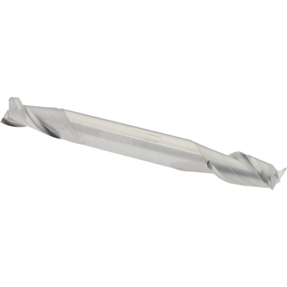 Accupro 12185095 Square End Mill: 1/4 Dia, 1/2 LOC, 1/4 Shank Dia, 2-1/2 OAL, 2 Flutes, Solid Carbide Image