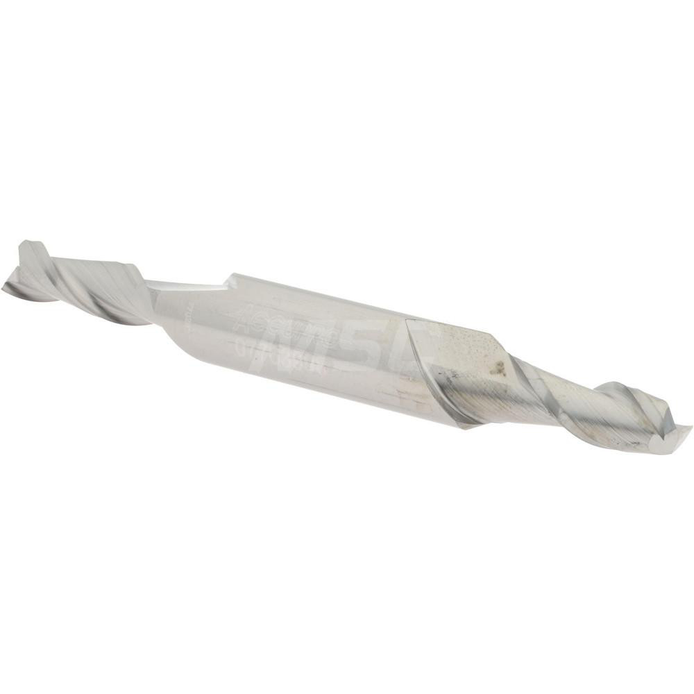 Accupro 12185032 Square End Mill: 1/4 Dia, 5/8 LOC, 3/8 Shank Dia, 3 OAL, 2 Flutes, Solid Carbide Image