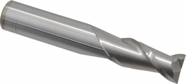 Accupro 12181452 Square End Mill: 15/32 Dia, 1 LOC, 1/2 Shank Dia, 3 OAL, 2 Flutes, Solid Carbide Image