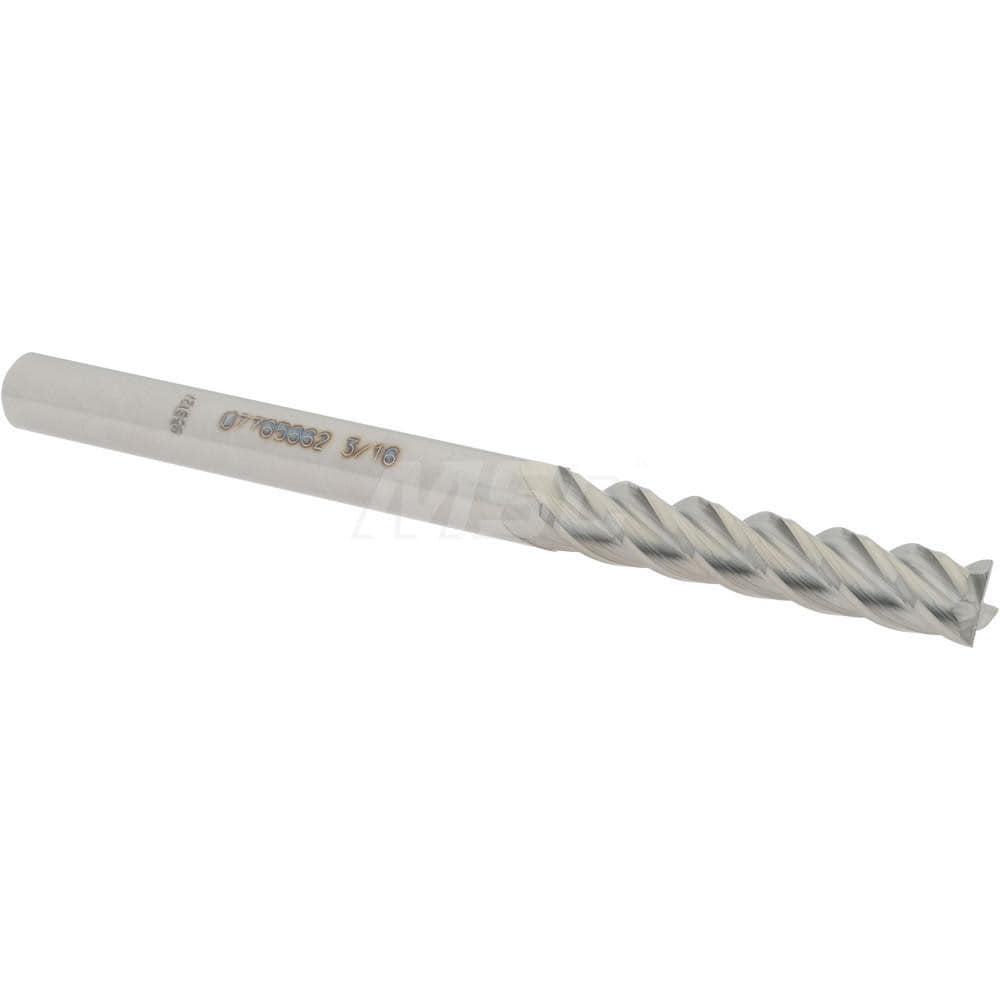 Accupro 12183396 Square End Mill: 3/16 Dia, 1 LOC, 3/16 Shank Dia, 2-1/2 OAL, 4 Flutes, Solid Carbide Image