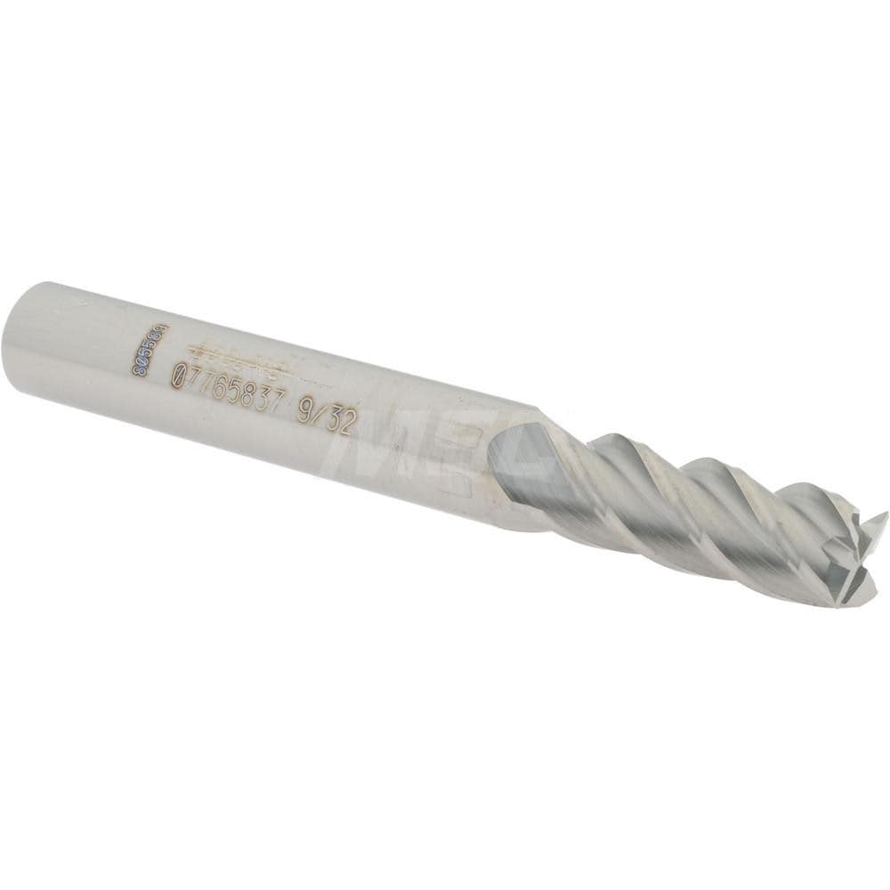 Accupro 12182481 Square End Mill: 9/32 Dia, 3/4 LOC, 5/16 Shank Dia, 2-1/2 OAL, 4 Flutes, Solid Carbide Image