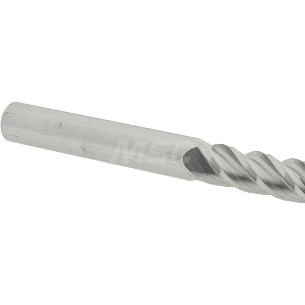 Accupro 12182484 Square End Mill: 19/64 Dia, 3/4 LOC, 5/16 Shank Dia, 2-1/2 OAL, 4 Flutes, Solid Carbide Image