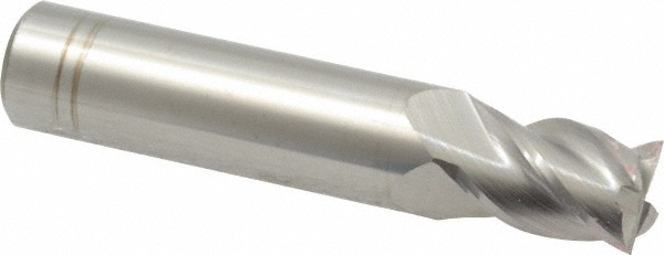 Accupro 12182916 Square End Mill: 29/64 Dia, 5/8 LOC, 1/2 Shank Dia, 2-1/2 OAL, 4 Flutes, Solid Carbide Image