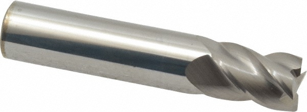 Accupro 12182925 Square End Mill: 31/64 Dia, 5/8 LOC, 1/2 Shank Dia, 2-1/2 OAL, 4 Flutes, Solid Carbide Image