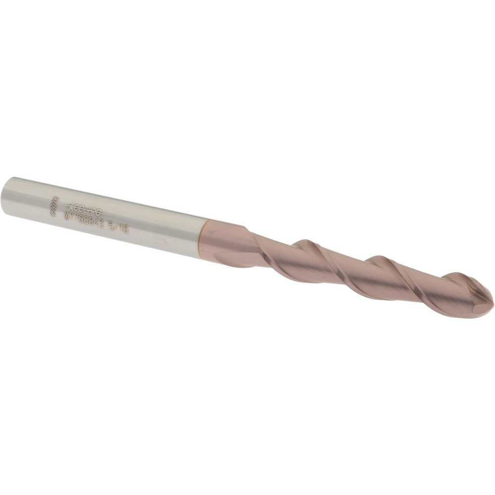 Accupro 12184251 Ball End Mill: 0.3125" Dia, 1.625" LOC, 2 Flute, Solid Carbide Image