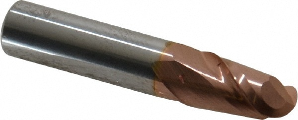 Accupro 12184161 Ball End Mill: 0.375" Dia, 0.625" LOC, 2 Flute, Solid Carbide Image