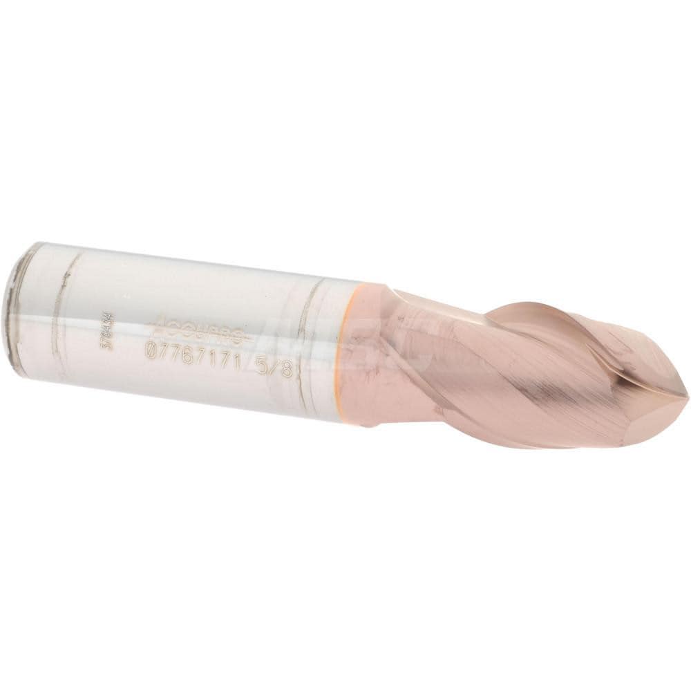 Ball End Mill: 0.625" Dia, 0.875" LOC, 2 Flute, Solid Carbide