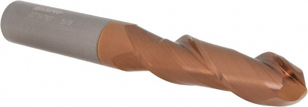 Ball End Mill: 0.625" Dia, 2.125" LOC, 2 Flute, Solid Carbide