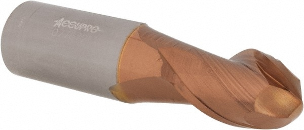 Accupro 12184203 Ball End Mill: 0.6875" Dia, 1" LOC, 2 Flute, Solid Carbide Image