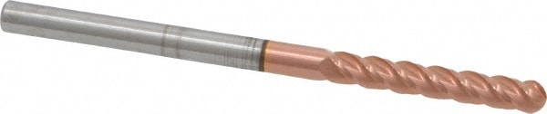 Accupro 12184896 Ball End Mill: 0.1875" Dia, 1.125" LOC, 4 Flute, Solid Carbide Image