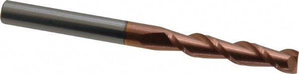 Accupro 12181783 Square End Mill: 1/4 Dia, 1-1/4 LOC, 1/4 Shank Dia, 3 OAL, 2 Flutes, Solid Carbide Image