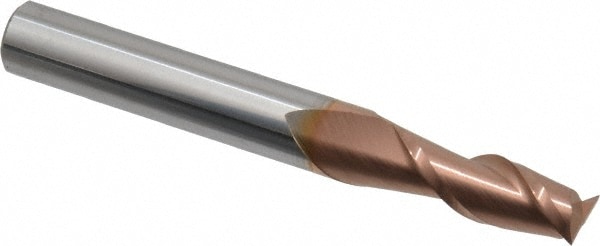 Accupro 12181360 Square End Mill: 9/32 Dia, 3/4 LOC, 5/16 Shank Dia, 2-1/2 OAL, 2 Flutes, Solid Carbide Image