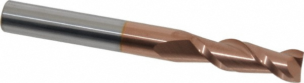 Accupro 12181795 Square End Mill: 7/16 Dia, 1-3/8 LOC, 7/16 Shank Dia, 4 OAL, 2 Flutes, Solid Carbide Image