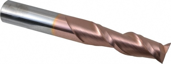 Accupro 12181735 Square End Mill: 5/8 Dia, 2-1/8 LOC, 5/8 Shank Dia, 4-5/8 OAL, 2 Flutes, Solid Carbide Image