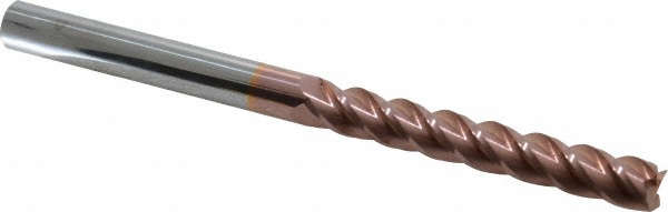 Accupro 12183304 Square End Mill: 7/16 Dia, 3 LOC, 7/16 Shank Dia, 6 OAL, 4 Flutes, Solid Carbide Image
