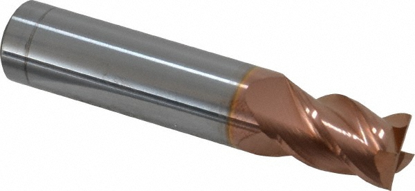 Accupro 12182917 Square End Mill: 29/64 Dia, 5/8 LOC, 1/2 Shank Dia, 2-1/2 OAL, 4 Flutes, Solid Carbide Image