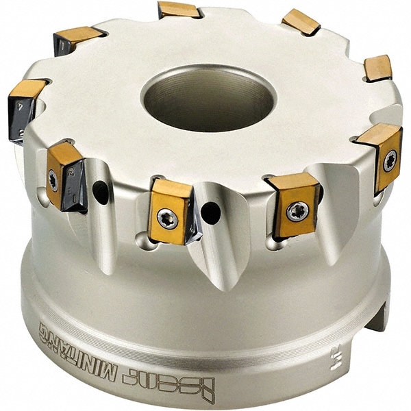 4" Cut Diam, 1-1/2" Arbor Hole Diam, 0.492" Max Depth, Indexable Square-Shoulder Face Mill