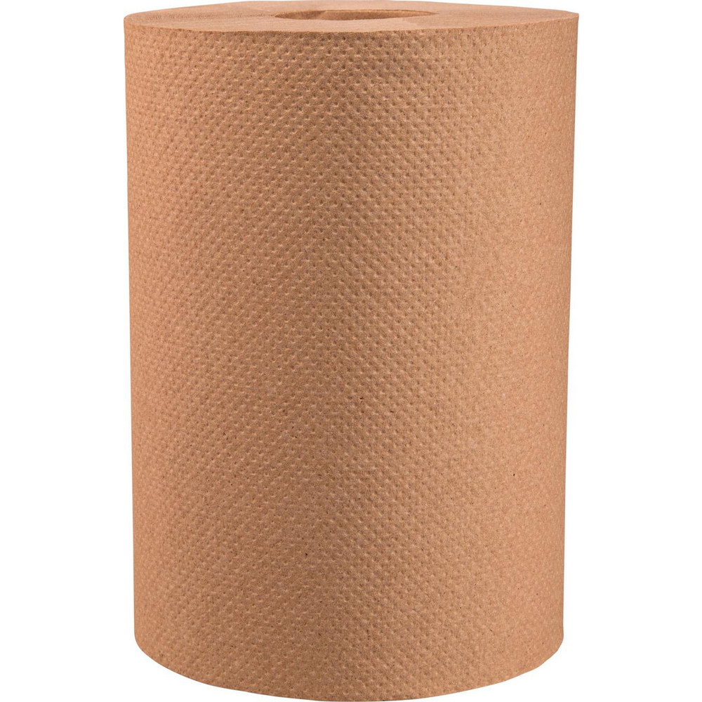 Paper Towels; Form: Hard Roll ; Container Type: Roll ; Recycled Fiber: Yes ; Color: Brown ; Roll per Case: 12 ; Fits Dispenser: Standard Roll Towel Dispensers